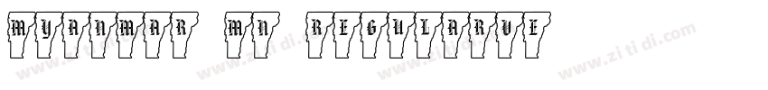 Myanmar MN RegularVe字体转换